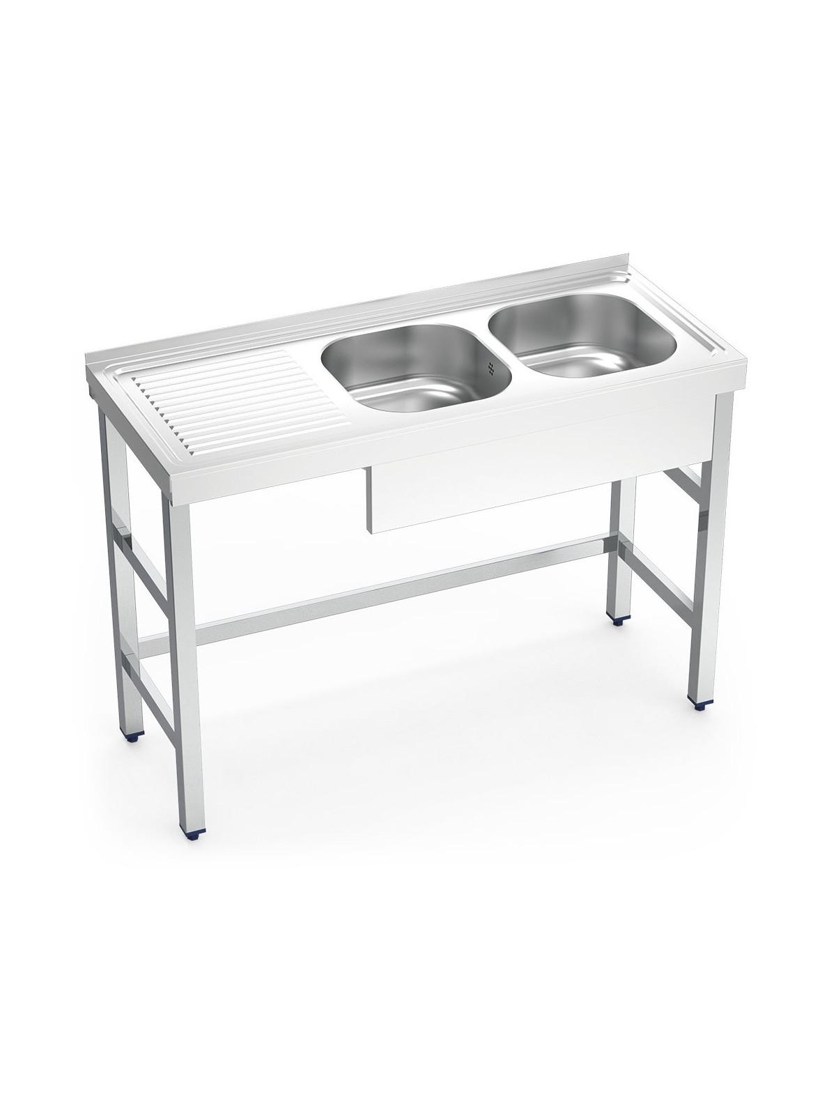 Fregadero con soporte 2C,EI 120x50x85cm