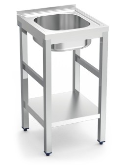 Fregadero c/soporte c/entre.1C 45x45x85cm