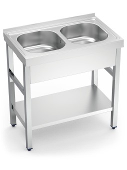 Fregadero c/soporte c/entre.2C 80x50x85cm