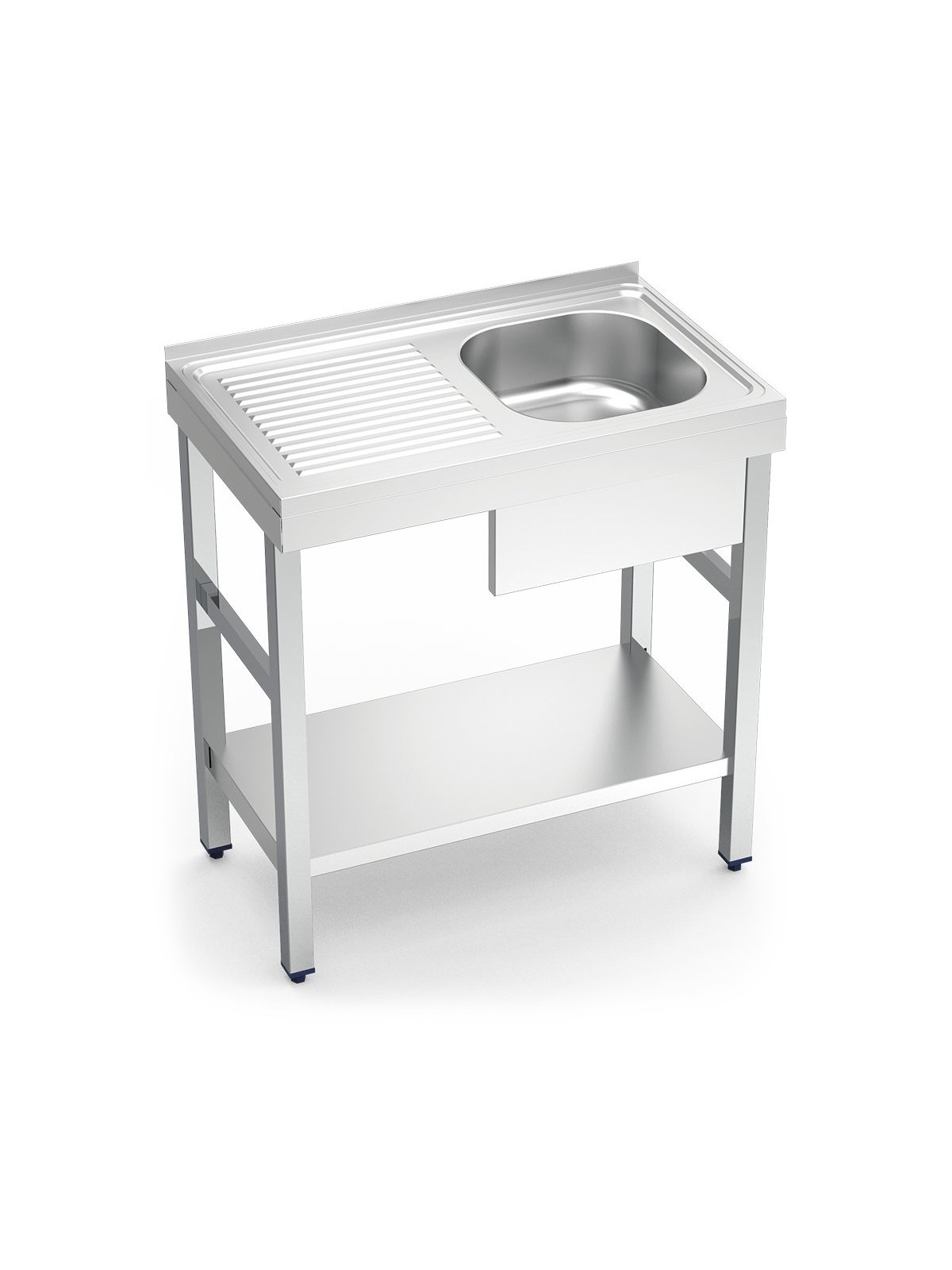 Fregadero c/soporte c/entre.1C,EI 80x50x85cm