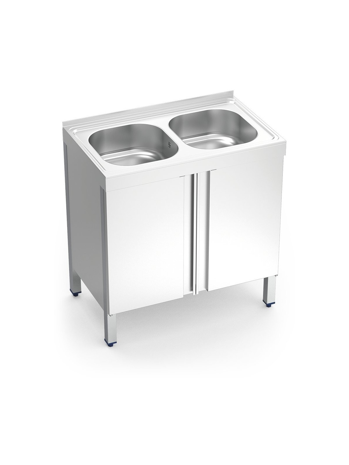 Fregadero c/ptas.abatibles 2C 80x50x85cm