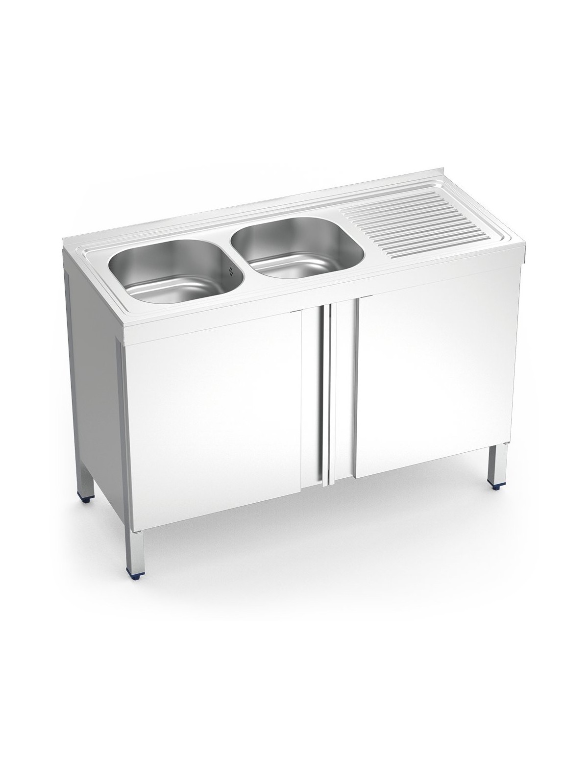 Fregadero c/ptas.abatibles 2C,ED 120x50x85cm