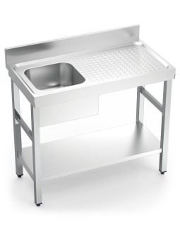 Fregadero c/soporte c/entre.1C,ED 100x55x85cm