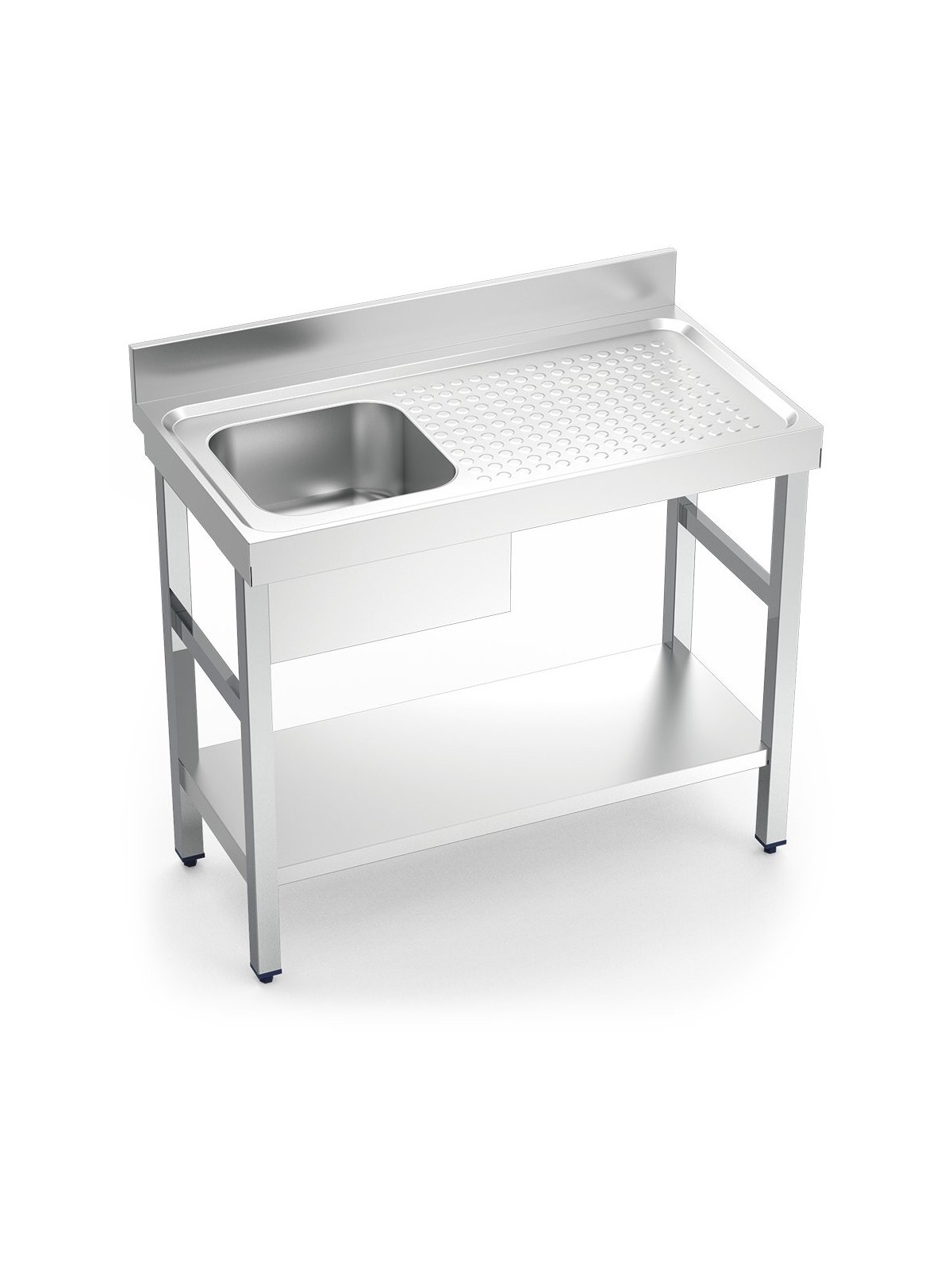 Fregadero c/soporte c/entre.1C,ED 100x55x85cm