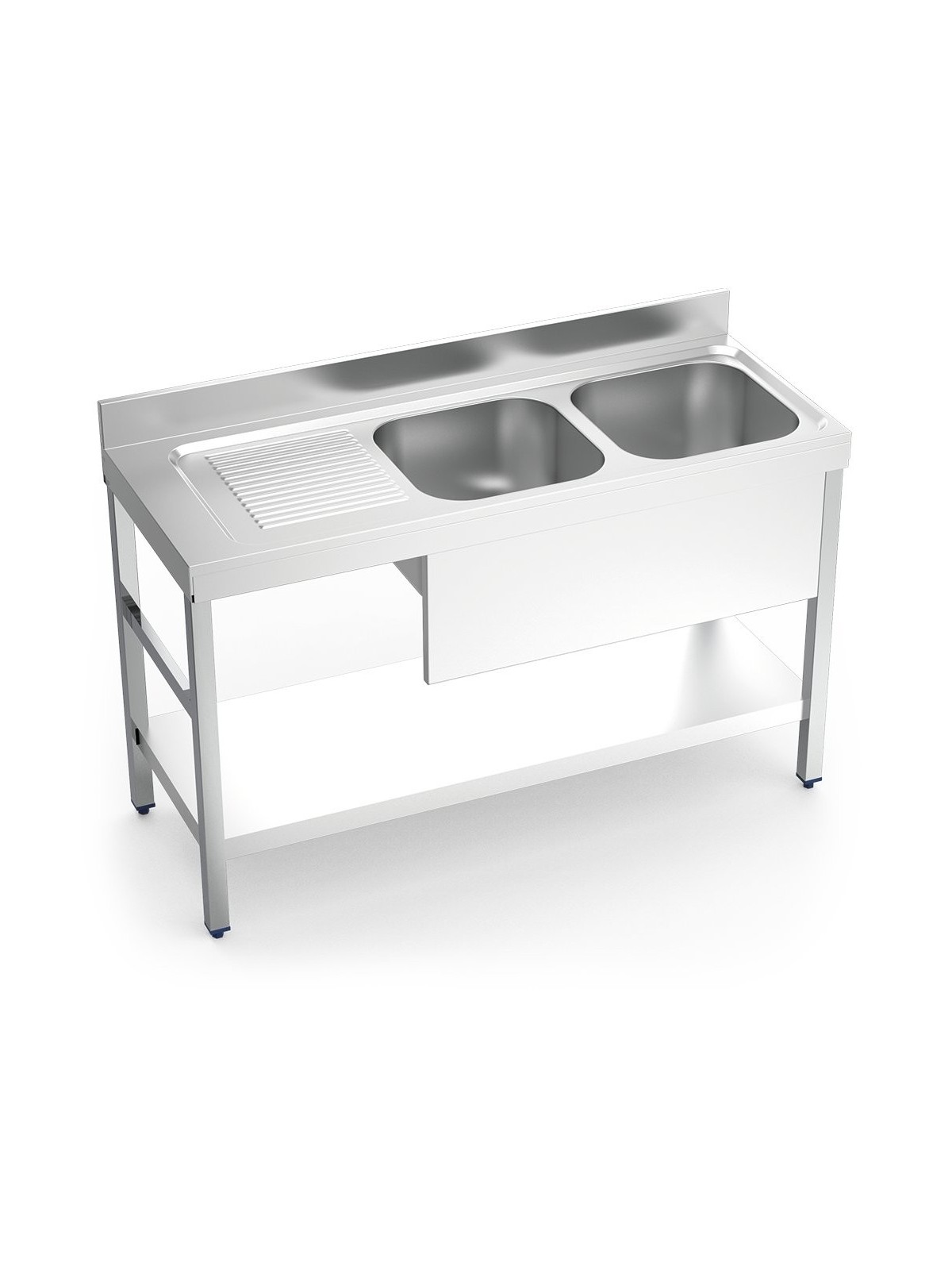 Fregadero c/soporte c/entre.2C,EI 140x55x85cm