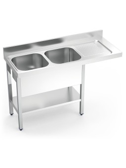 Fregadero para lavavajillas 2C,ED 160x70x89cm