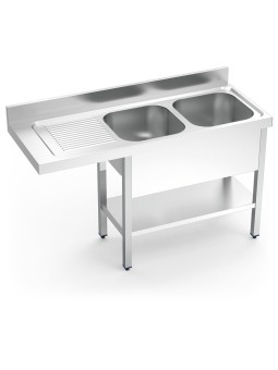 Fregadero para lavavajillas 2C,EI 160x70x89cm