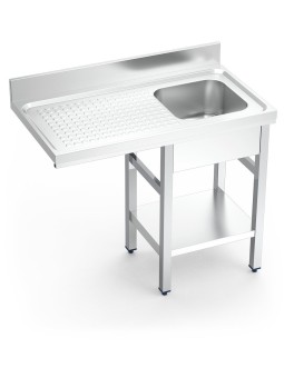 Fregadero para lavavasos 1C,EI 100x55x85cm