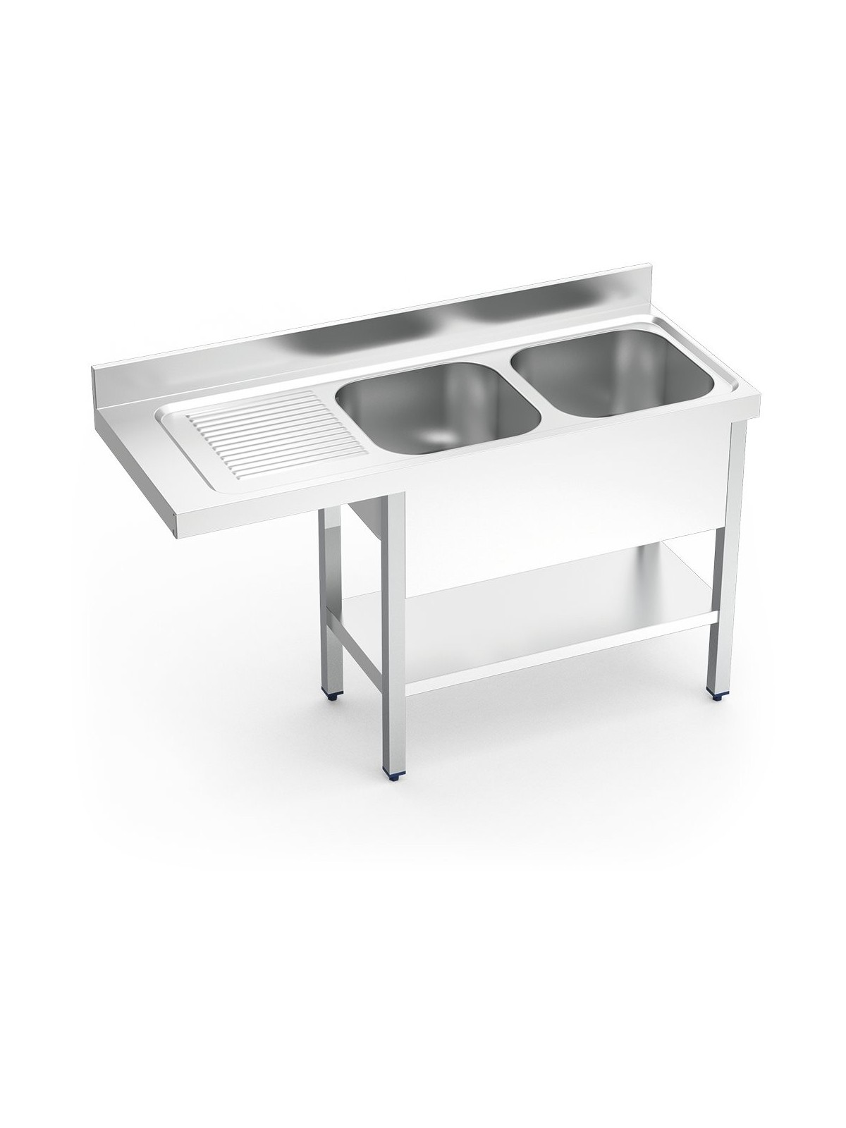 Fregadero para lavavasos 2C,EI 140x55x85cm