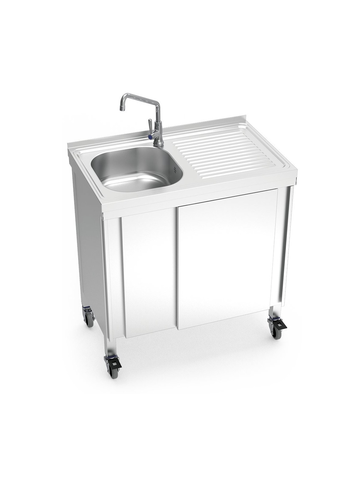 Fregadero portátil automático agua fría 80x50x86cm