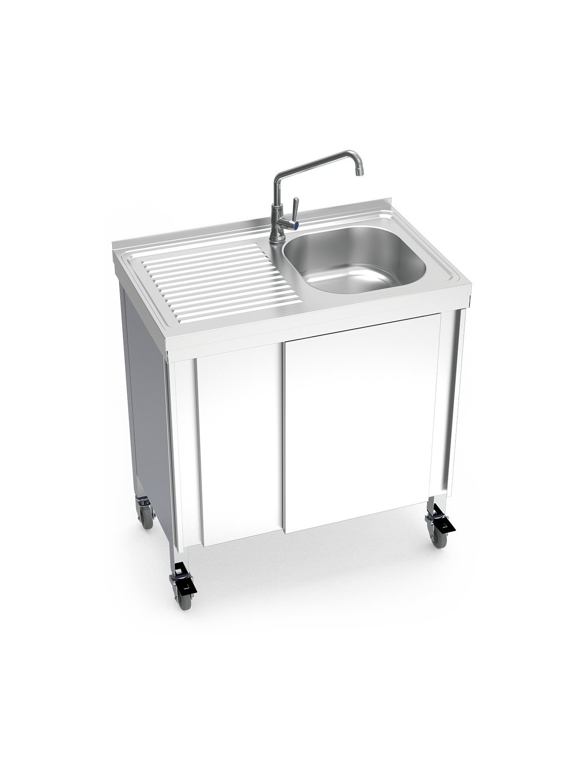 Fregadero portátil automático agua fría 80x50x86cm