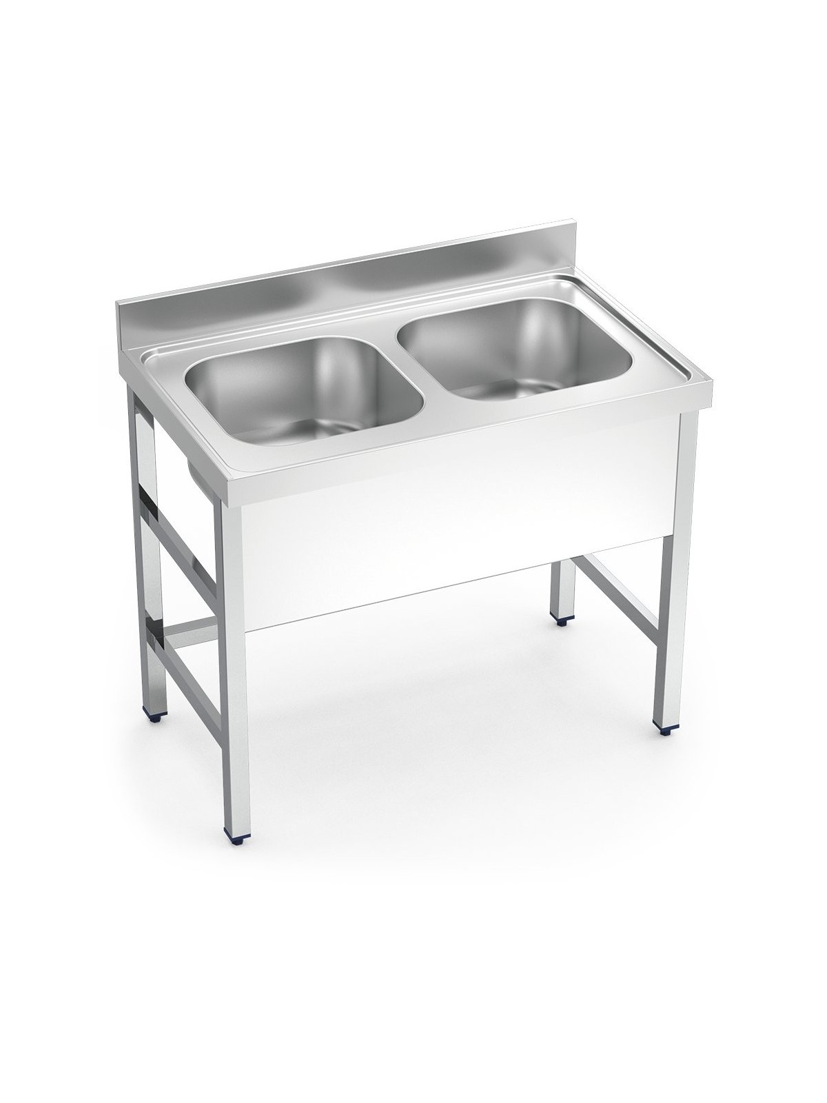 Fregadero con soporte 2C 100x60x85cm