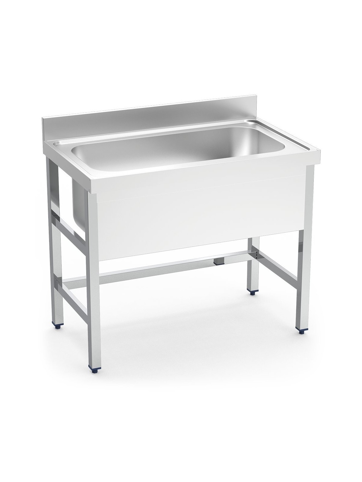 Fregadero con soporte 1C 100x60x85cm