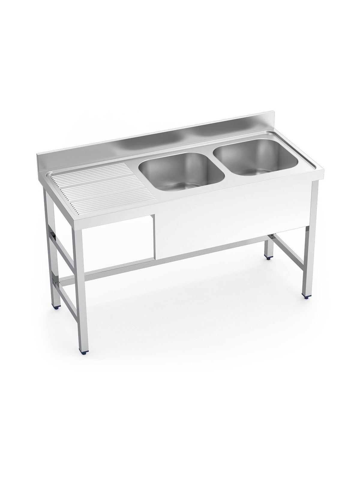 Fregadero con soporte 2C,EI 140x60x85cm