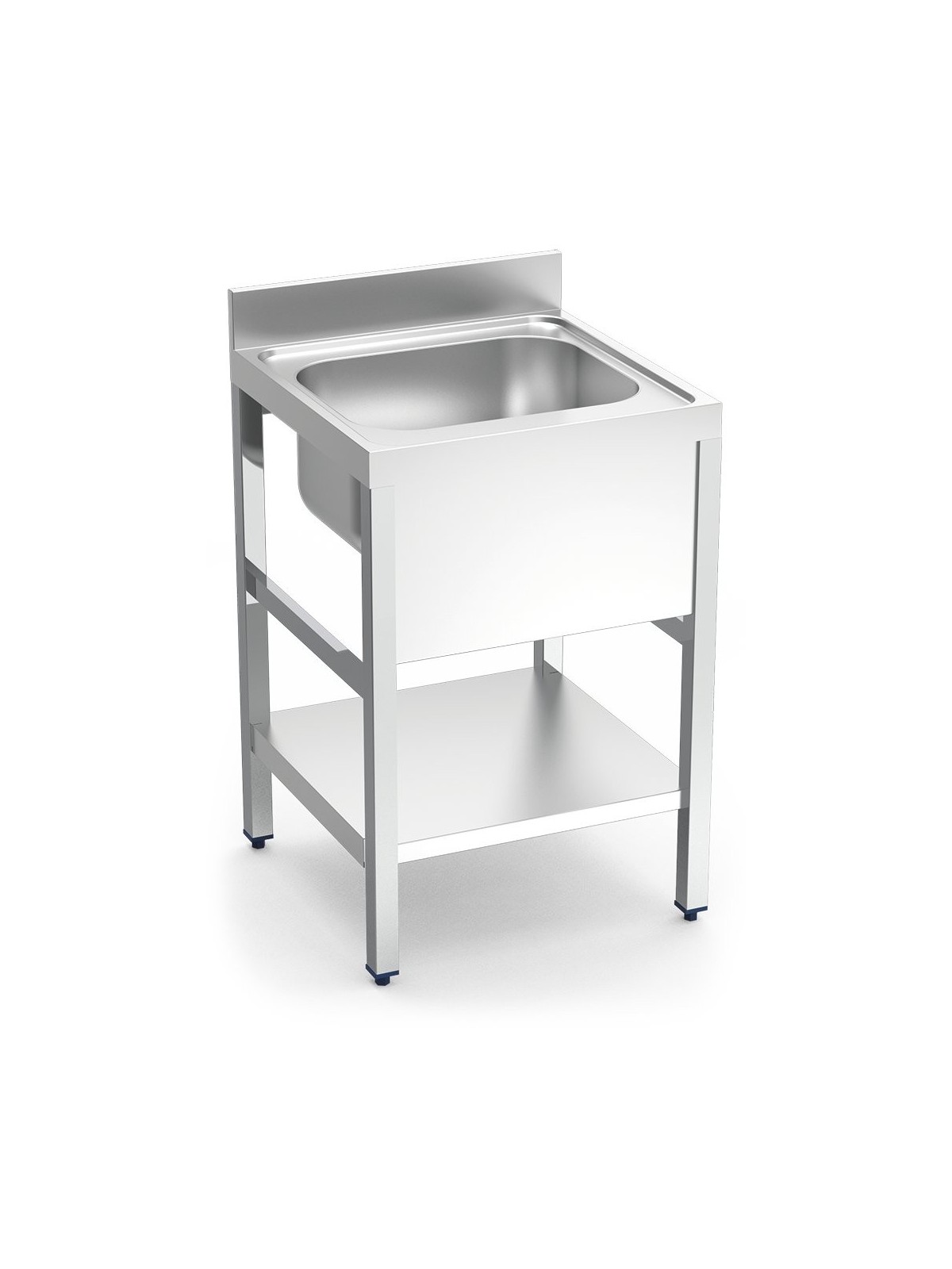 Fregadero c/soporte c/entre.1C 70x60x85cm