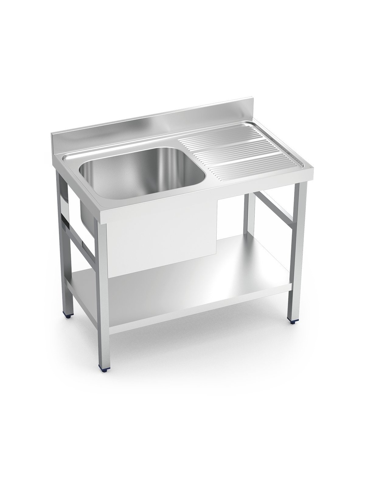 Fregadero c/soporte c/entre.1C,ED 100x60x85cm