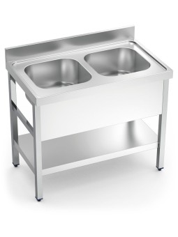 Fregadero c/soporte c/entre.2C 100x60x85cm