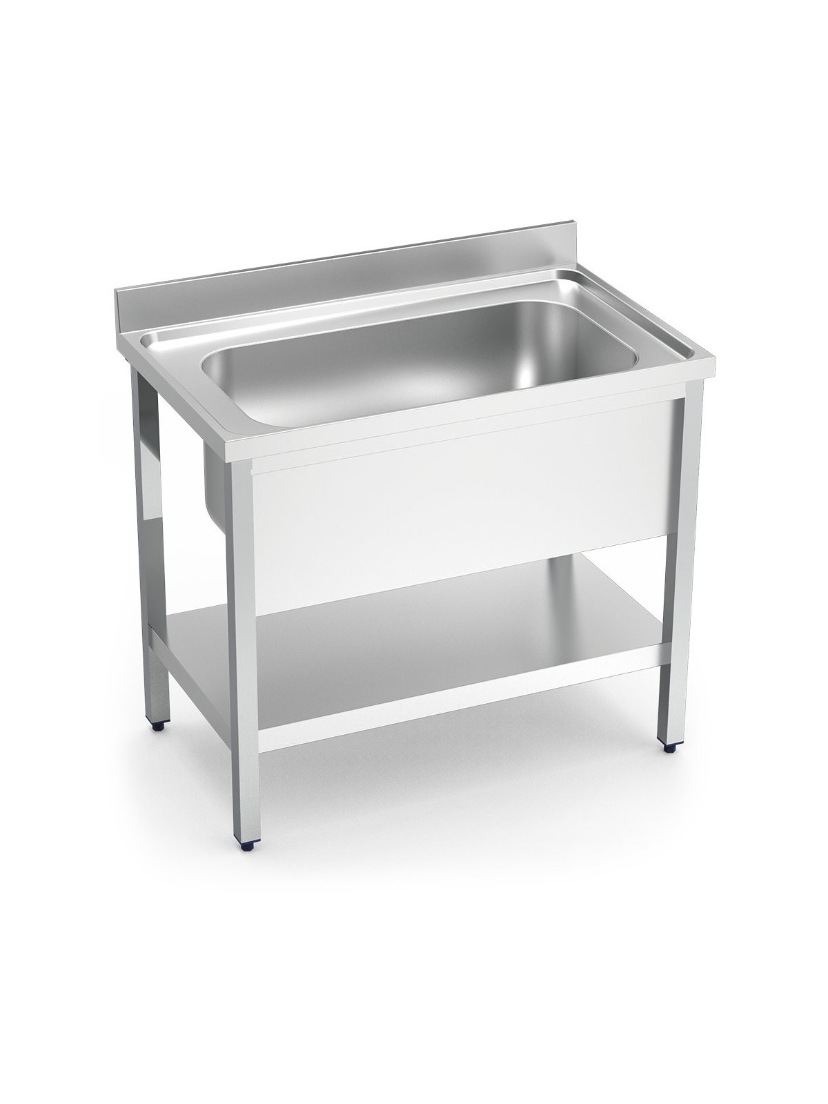 Fregadero c/soporte c/entre.1C 100x60x85cm