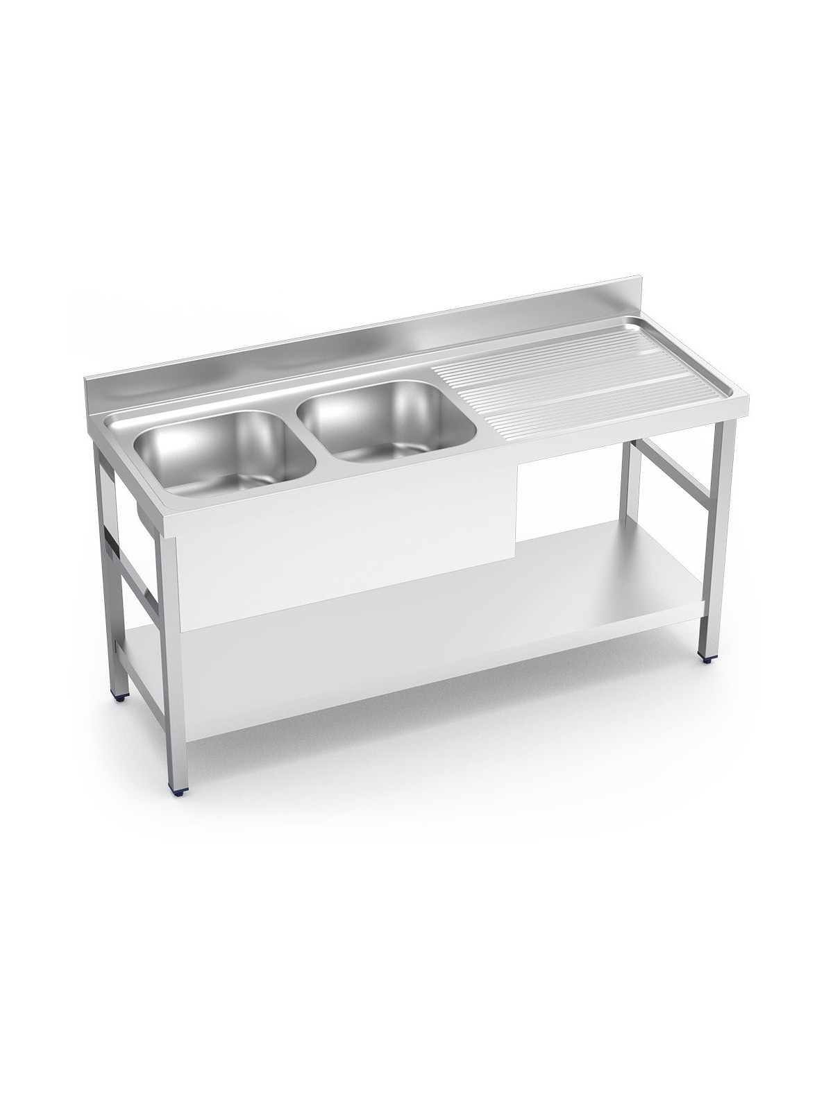 Fregadero c/soporte c/entre.2C,ED 140x60x85cm