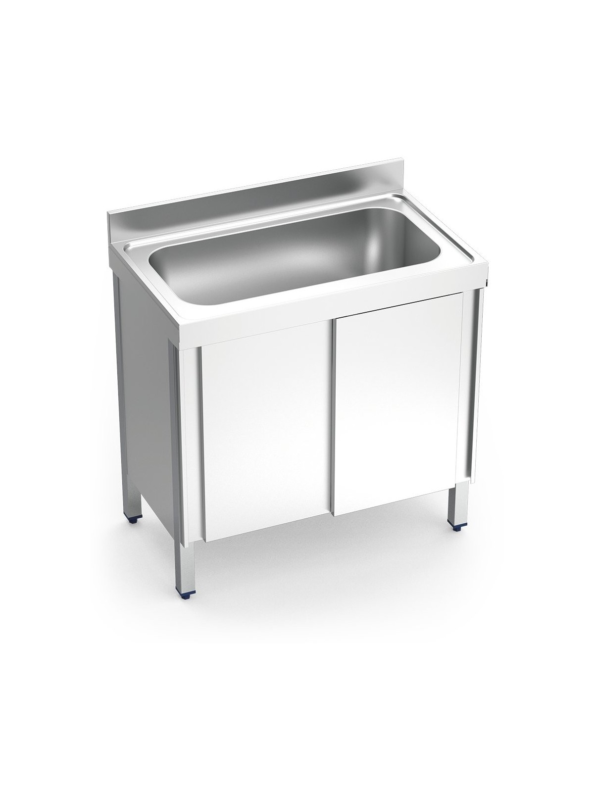 Fregadero c/ptas.correderas 1C 100x60x85cm