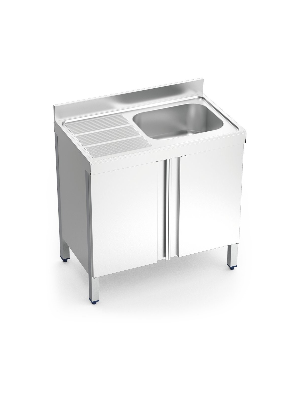 Fregadero c/ptas.abatibles 1C,EI 100x60x85cm