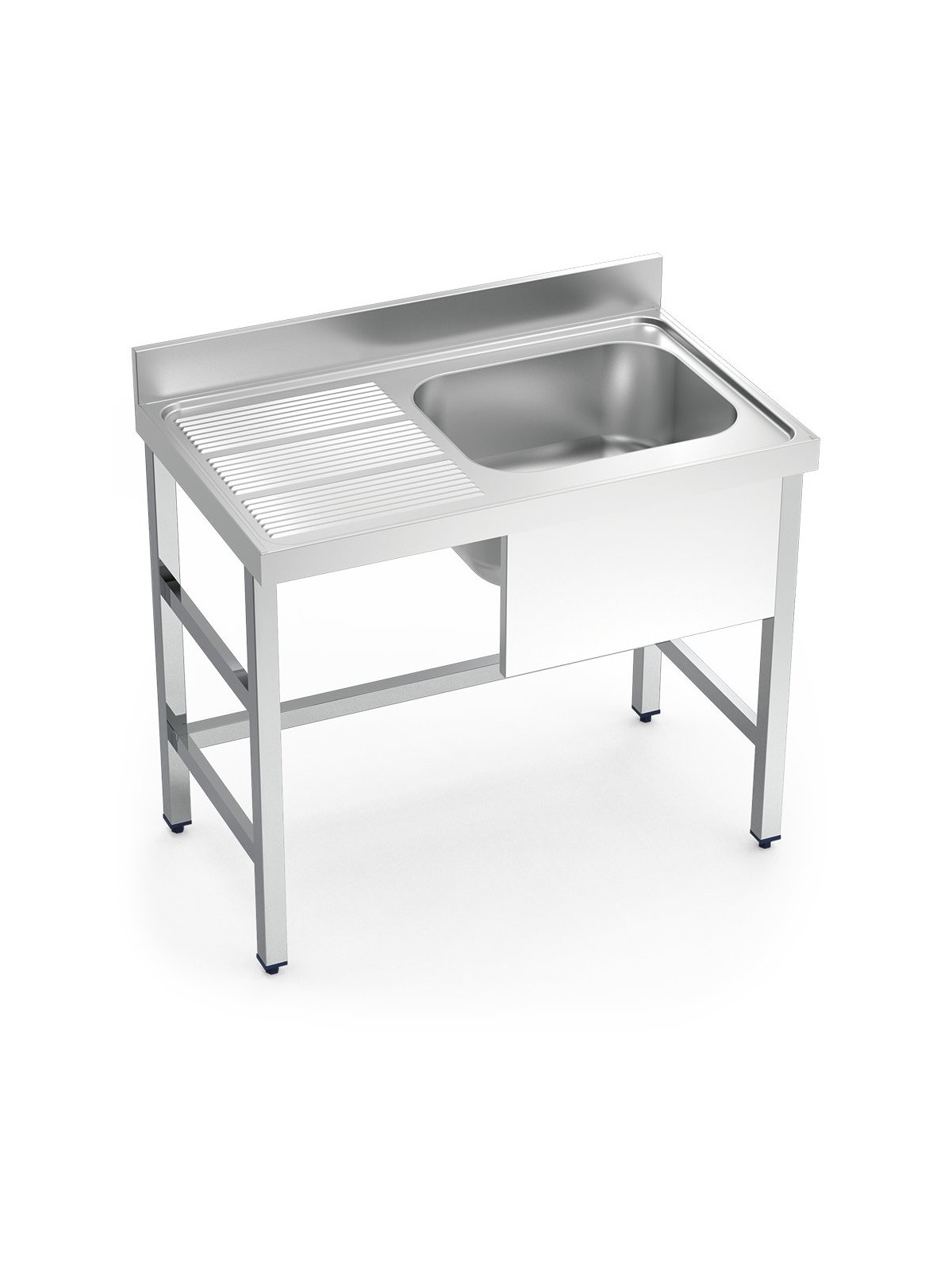 Fregadero con soporte 1C,EI 100x70x85cm