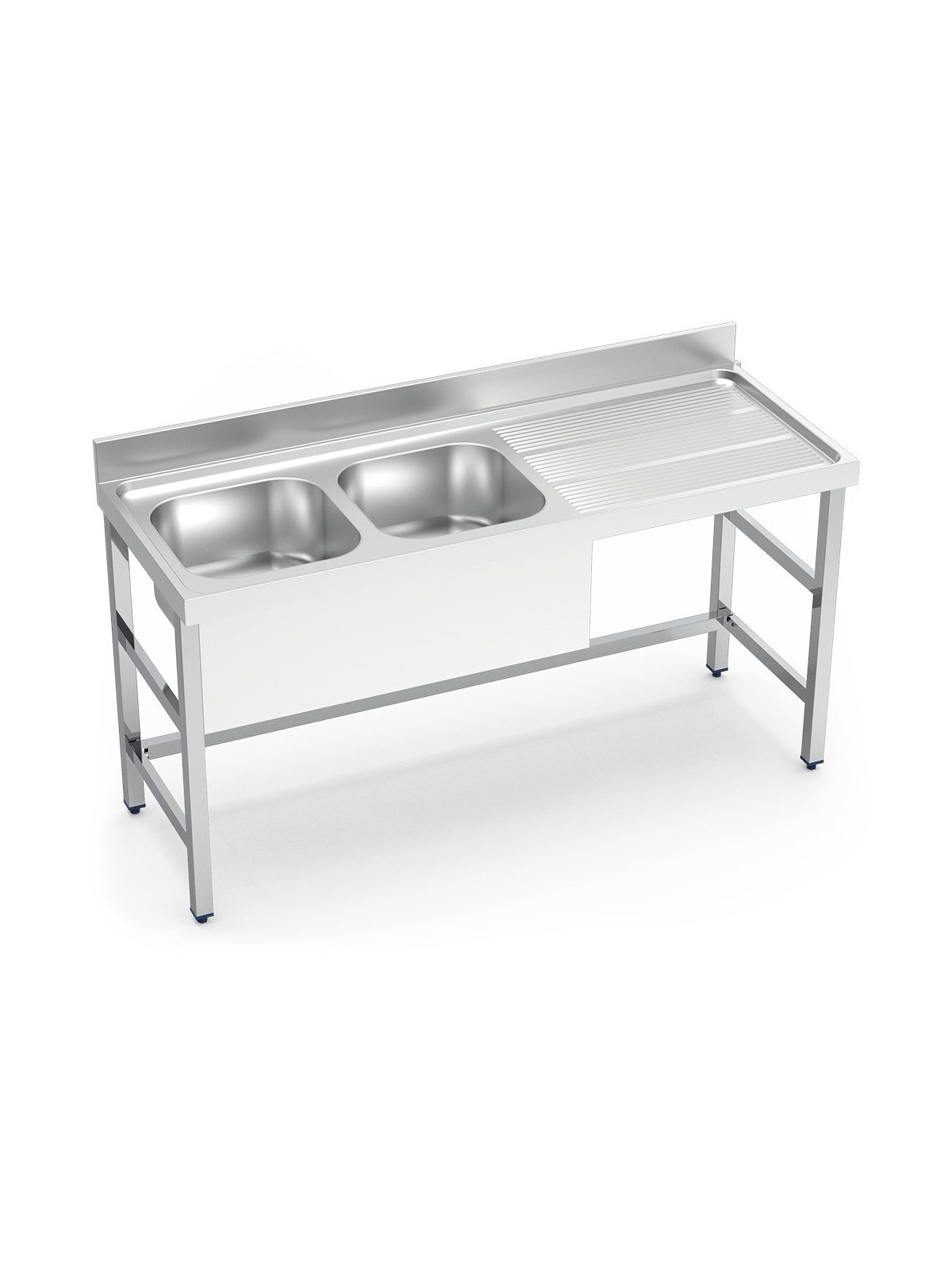 Fregadero con soporte 2C,ED 140x70x85cm