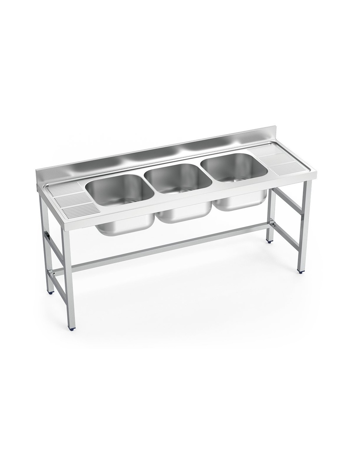 Fregadero con soporte 3C,2E 180x70x85cm