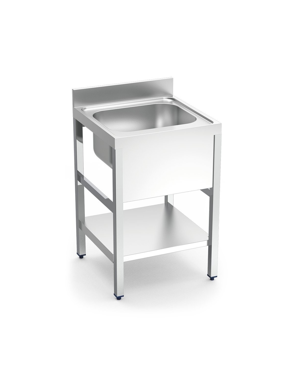 Fregadero c/soporte c/entre.1C 80x70x85cm