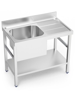Fregadero c/soporte c/entre.1C,ED 100x70x85cm