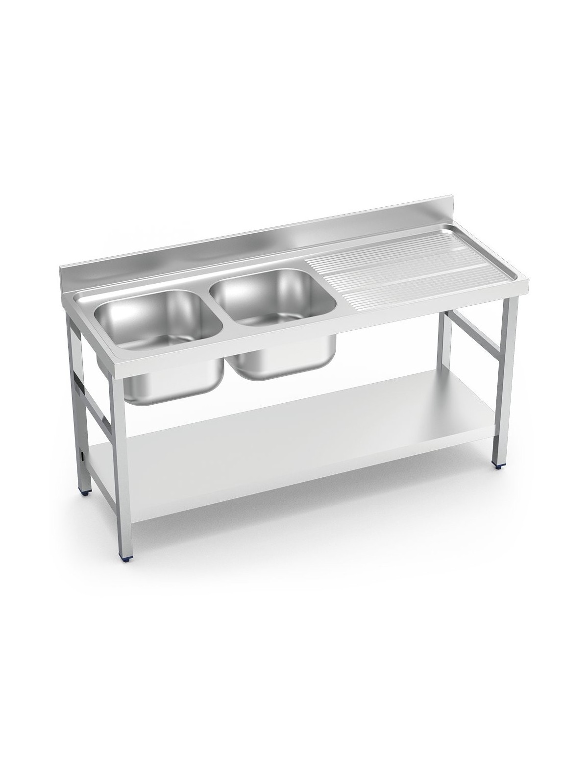 Fregadero c/soporte c/entre.2C,ED 140x70x85cm