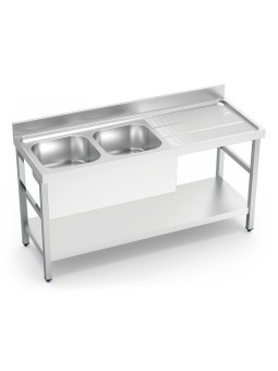 Fregadero c/soporte c/entre.2C,ED 200x70x85cm