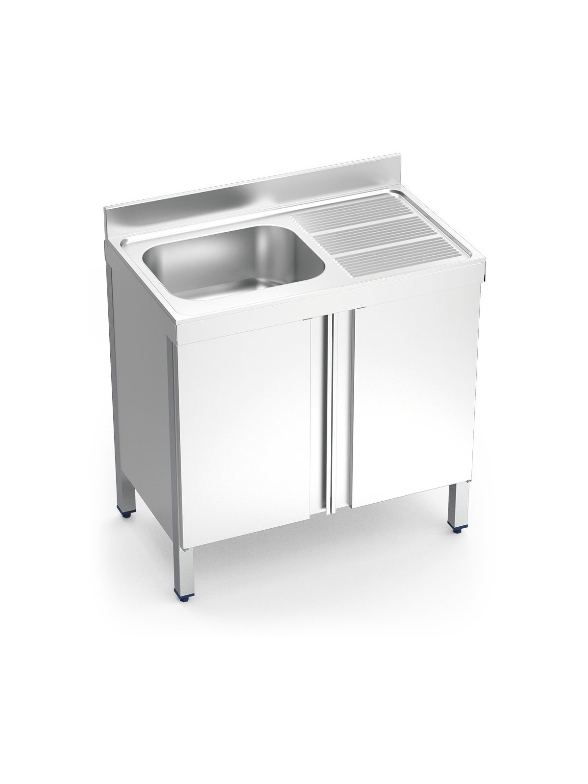 Fregadero c/ptas.abatibles 1C,ED 100x70x85cm