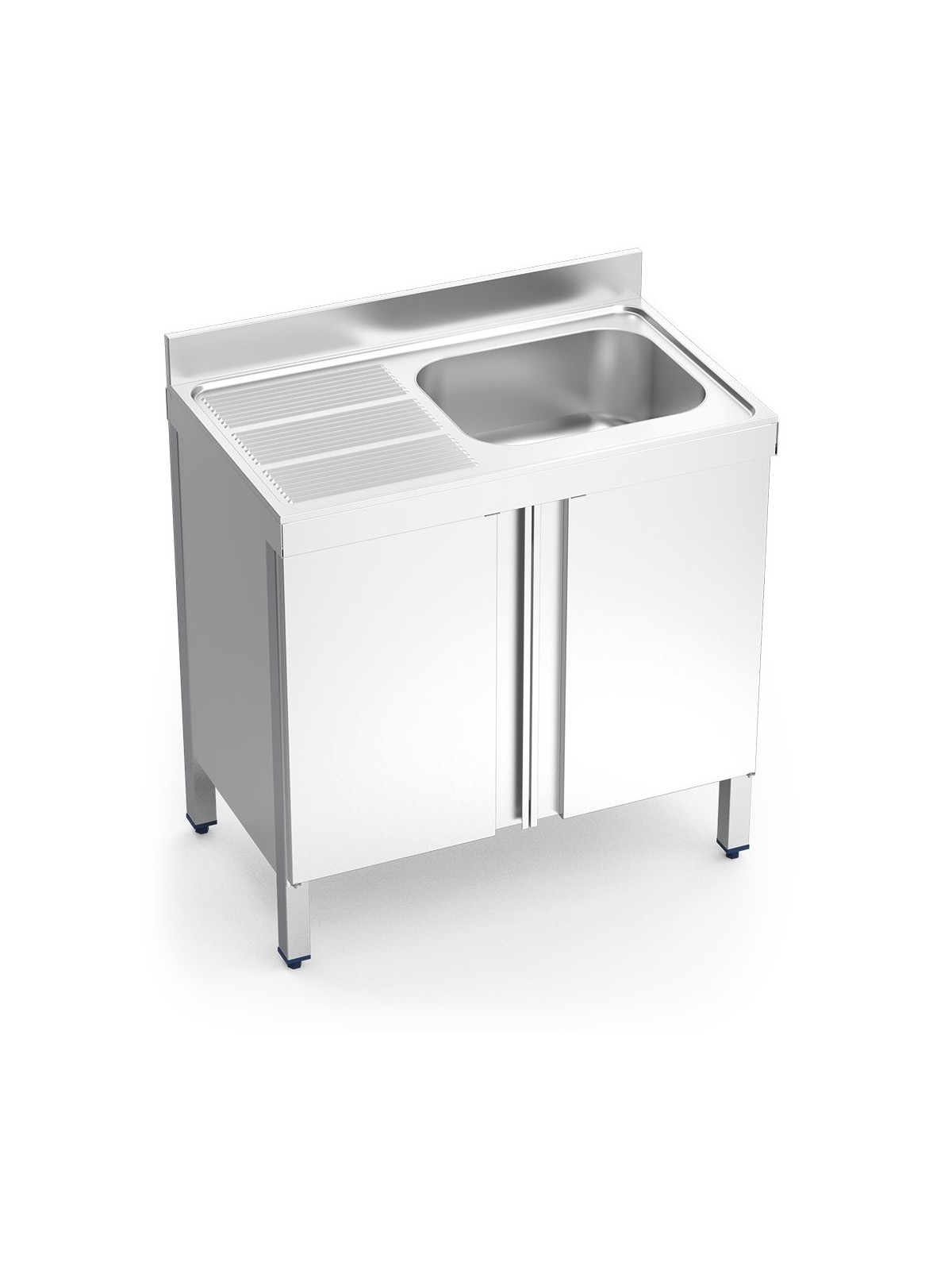 Fregadero c/ptas.abatibles 1C,EI 100x70x85cm