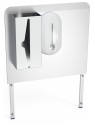Peto postizo, dosificador de gel y dispensador de tissues para acoplar a lavamanos autónomo 45x11x60cm