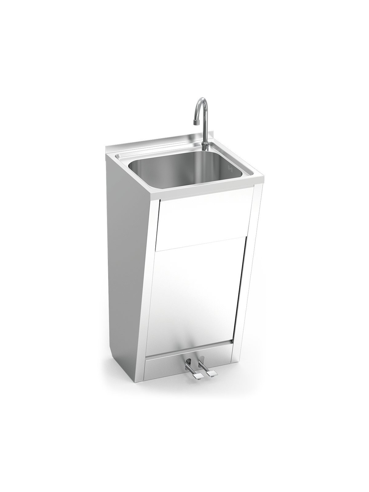 Lavamanos registrable c/doble pedal 45x45x85cm