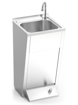 Lavamanos registrable c/pedestal un pulsador 45x45x85cm