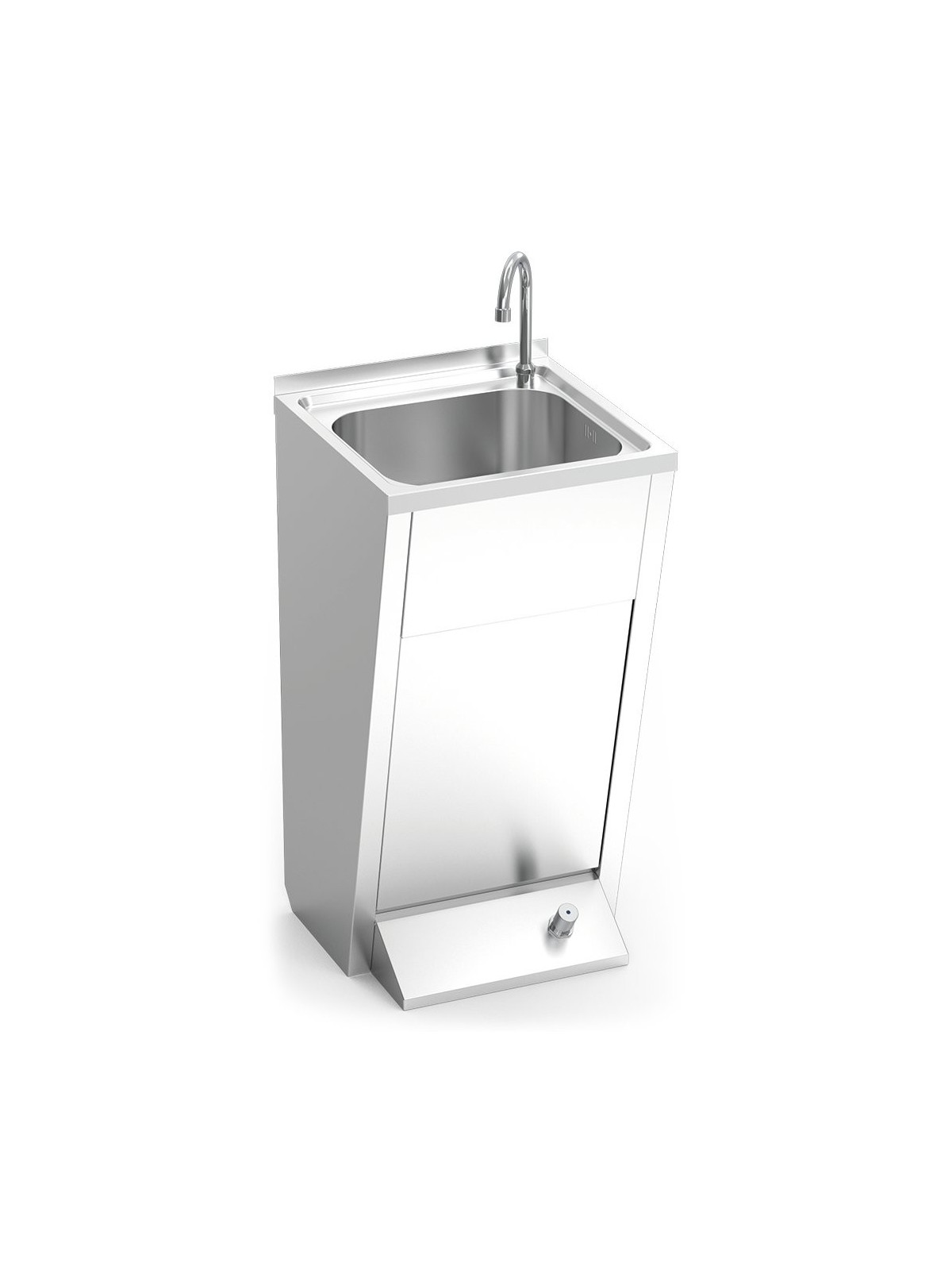 Lavamanos registrable c/pedestal un pulsador 45x45x85cm