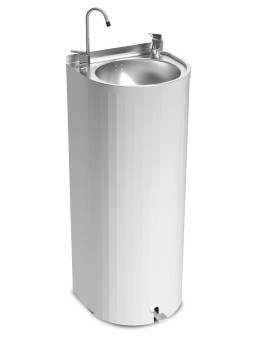 Fuente de agua de columna con pedal 35x30x85cm