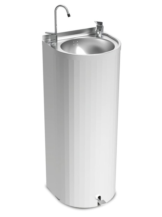 Fuente de agua de columna con pedal 35x30x85cm