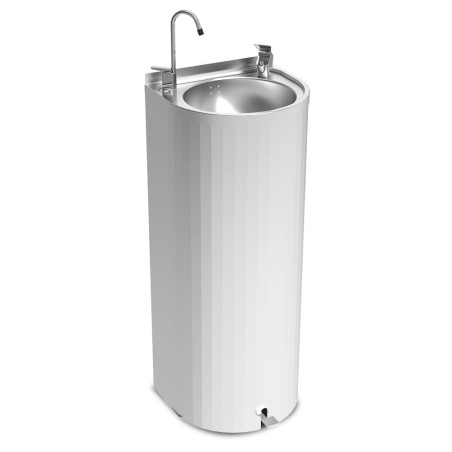 Fuente de agua de columna con pedal 35x30x85cm