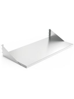 Mesa inox mural con cartelas 80x60x20cm
