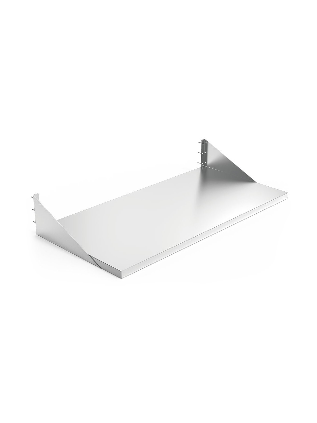 Mesa inox mural con cartelas 80x60x20cm