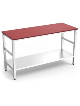 Mesa central encimera fb.roja c/ent.1000x500x870 100x50x87cm