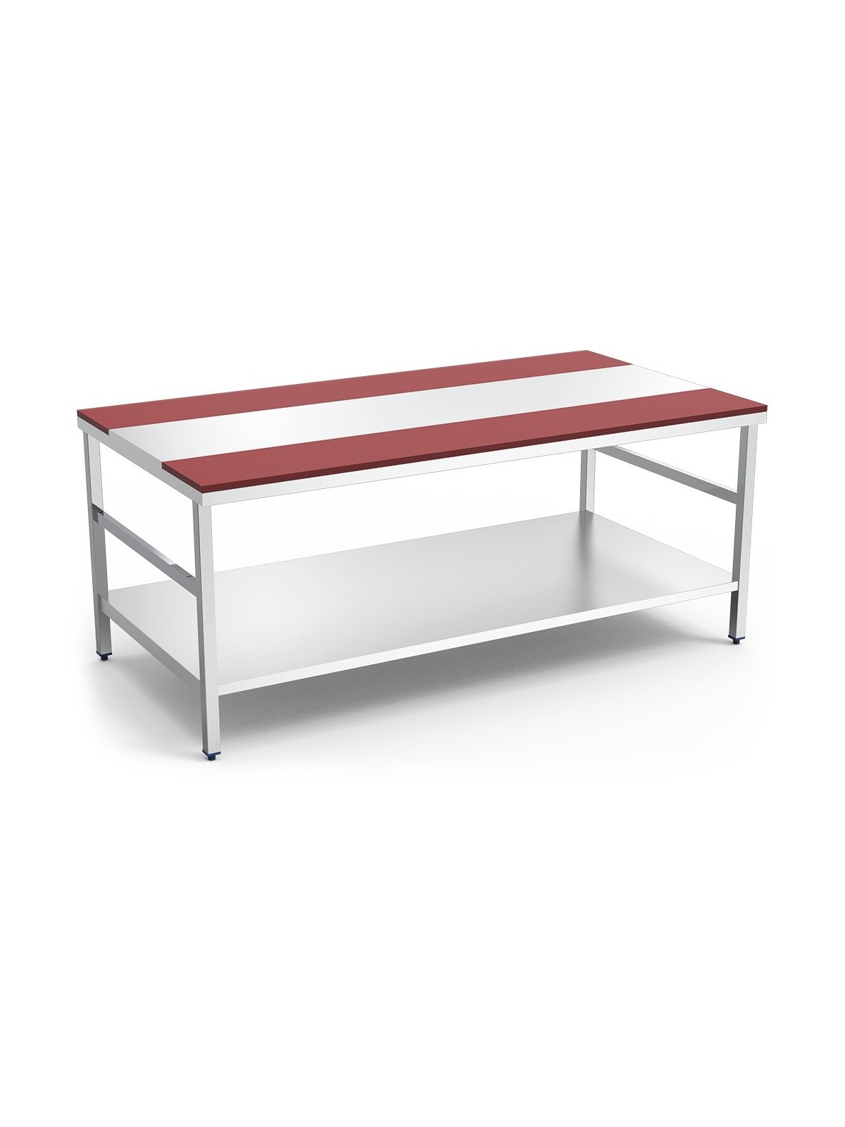 Mesa despiece fb.roja c/entrep 150x105x85cm