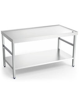Mesa central c/reborde,desagüe,c/ent.1000x800x850 100x80x85cm