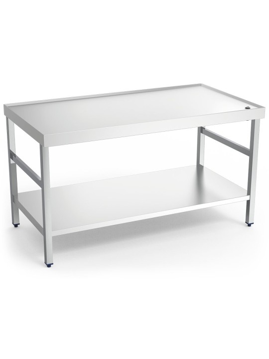 Mesa central c/reborde,desagüe,c/ent.1000x800x850 100x80x85cm