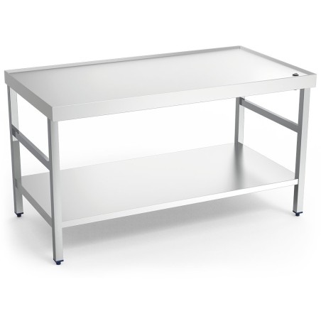 Mesa central c/reborde,desagüe,c/ent.1000x800x850 100x80x85cm