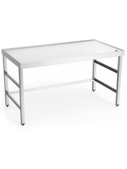 Mesa central c/reborde,desagüe,s/ent.1000x800x850 100x80x85cm