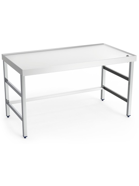 Mesa central c/reborde,desagüe,s/ent.1000x800x850 100x80x85cm